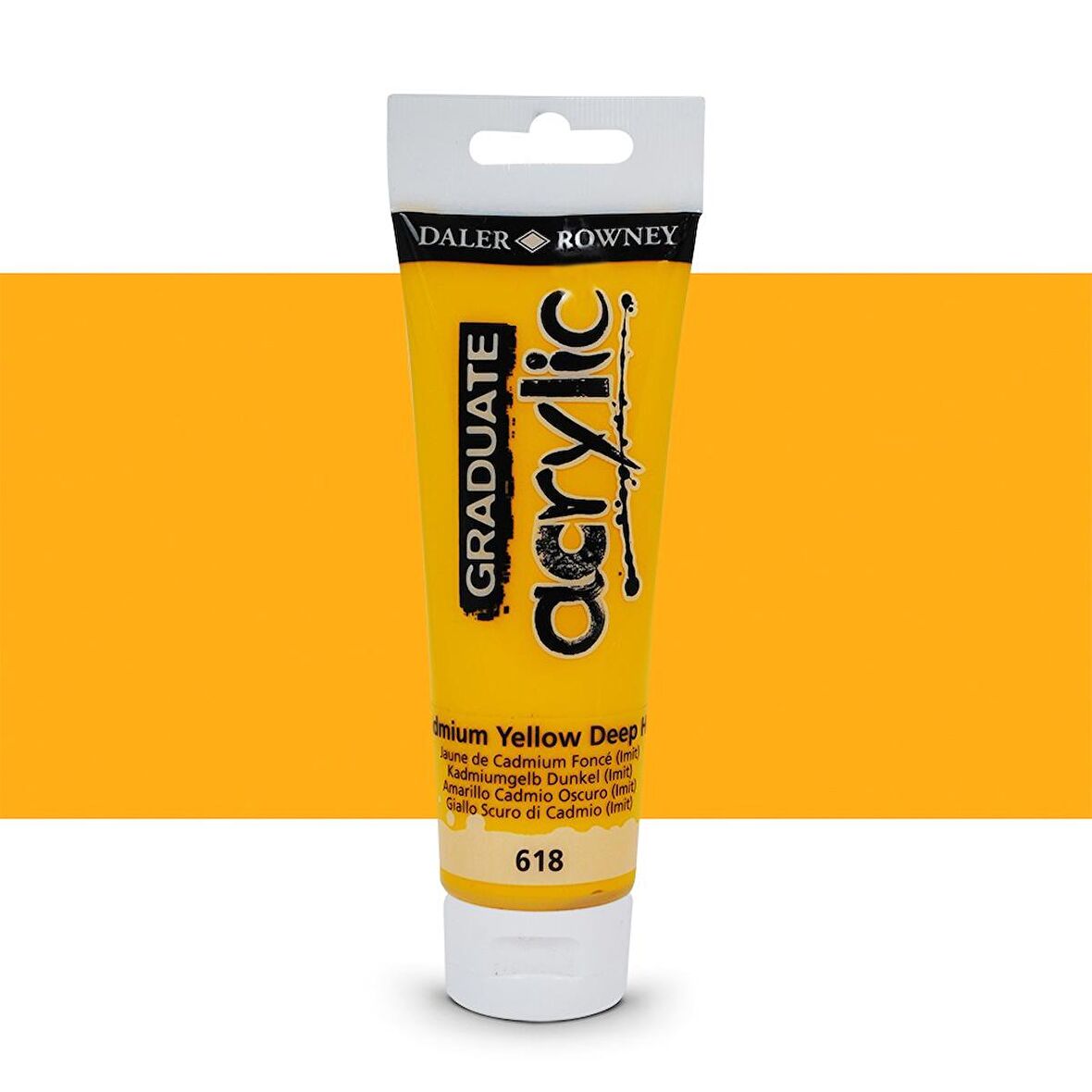 Daler Rowney Graduate Akrilik Boya 120ml 618 Cadmium Yellow Deep Hue