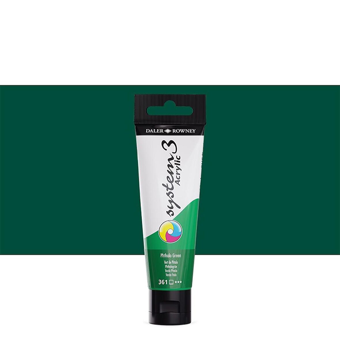 Daler Rowney System 3 Akrilik Boya 150ml 361 Phthalo Green