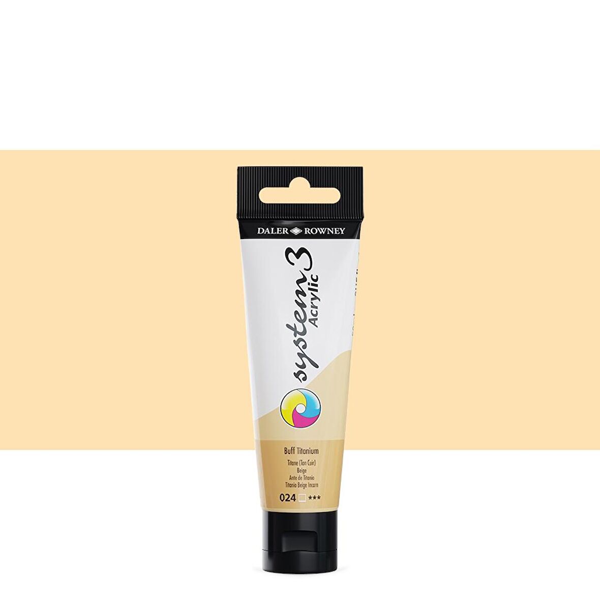 Daler Rowney System 3 Akrilik Boya 150ml 024 Buff Titanium