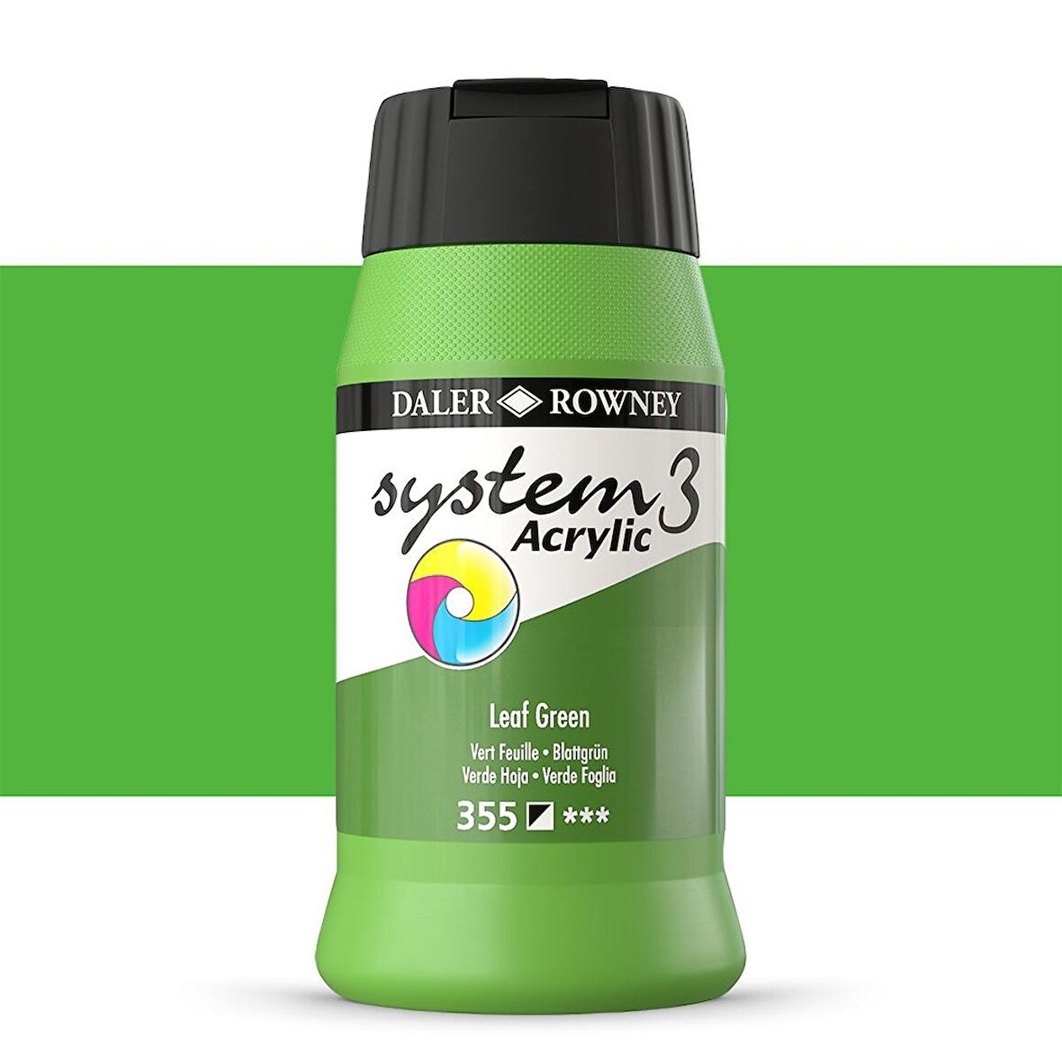 Daler Rowney System 3 Akrilik Boya 500ml 355 Leaf Green