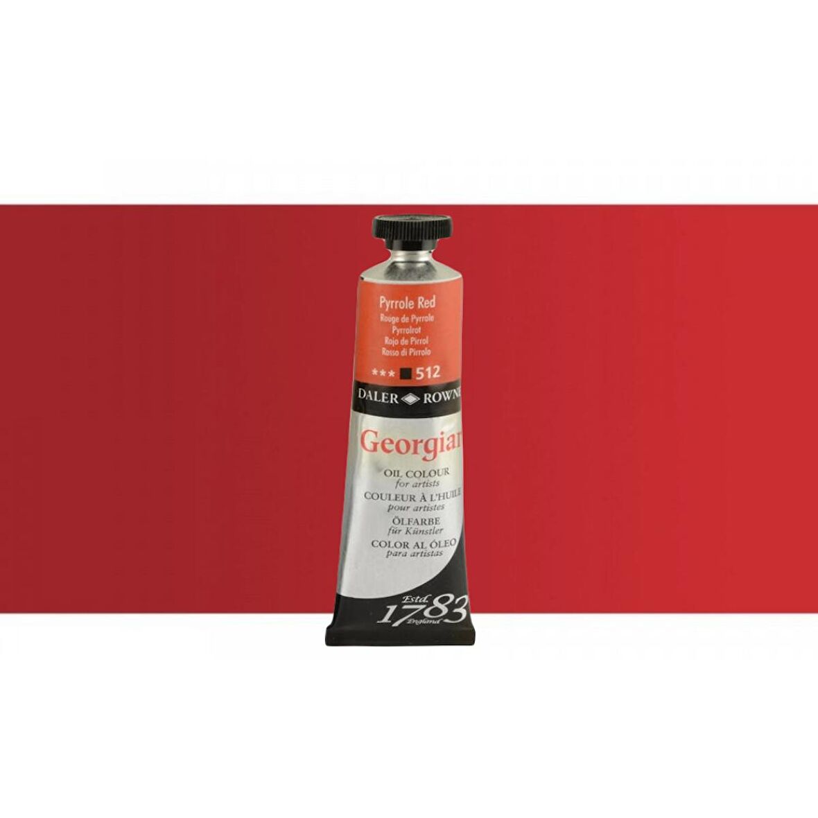 Daler Rowney Georgian Yağlı Boya 38ml Pyrrole Red 512
