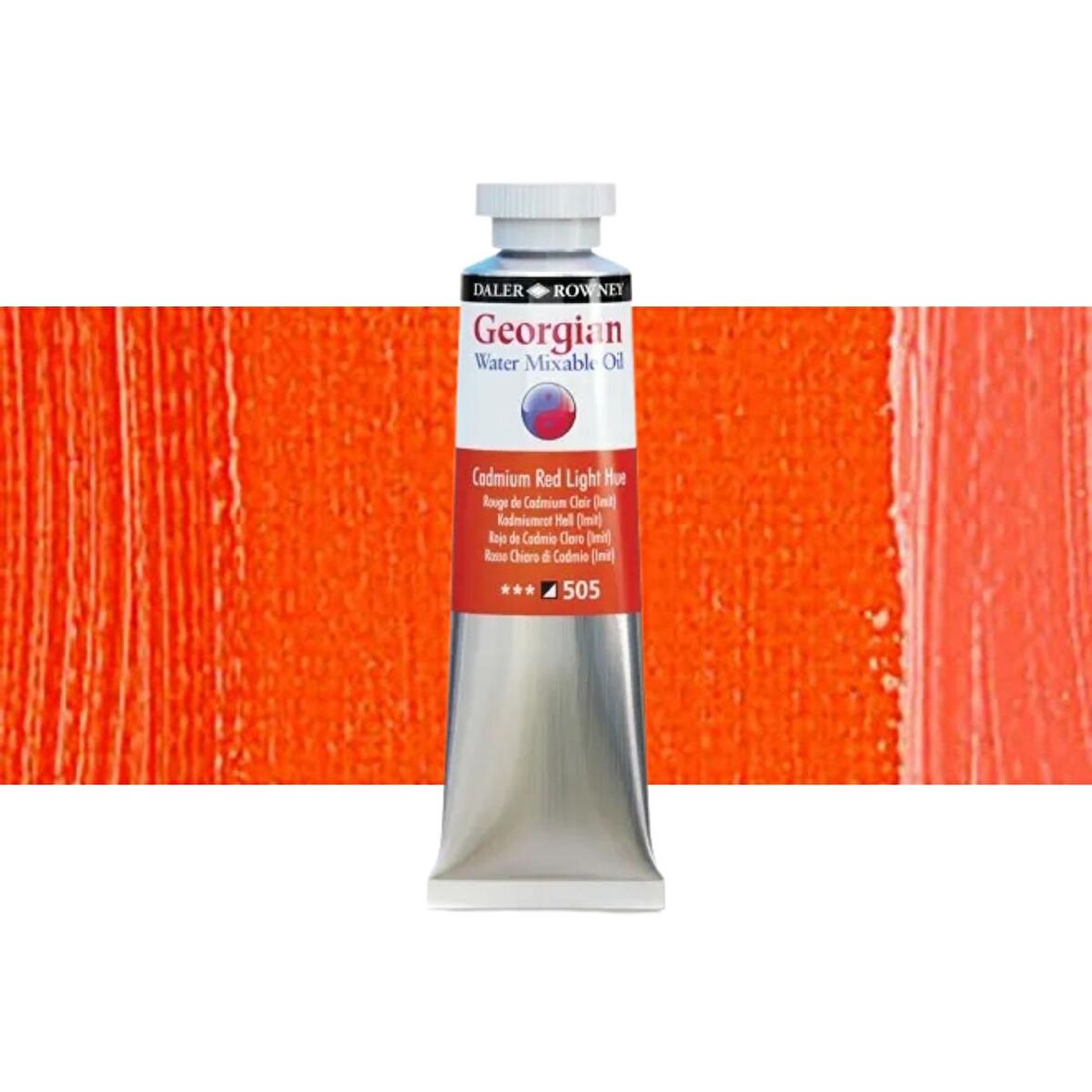 Daler Rowney Georgian Water Mixable Oil Su Bazlı Yağlı Boya 37ml 505 Cadmium Red Light Hue