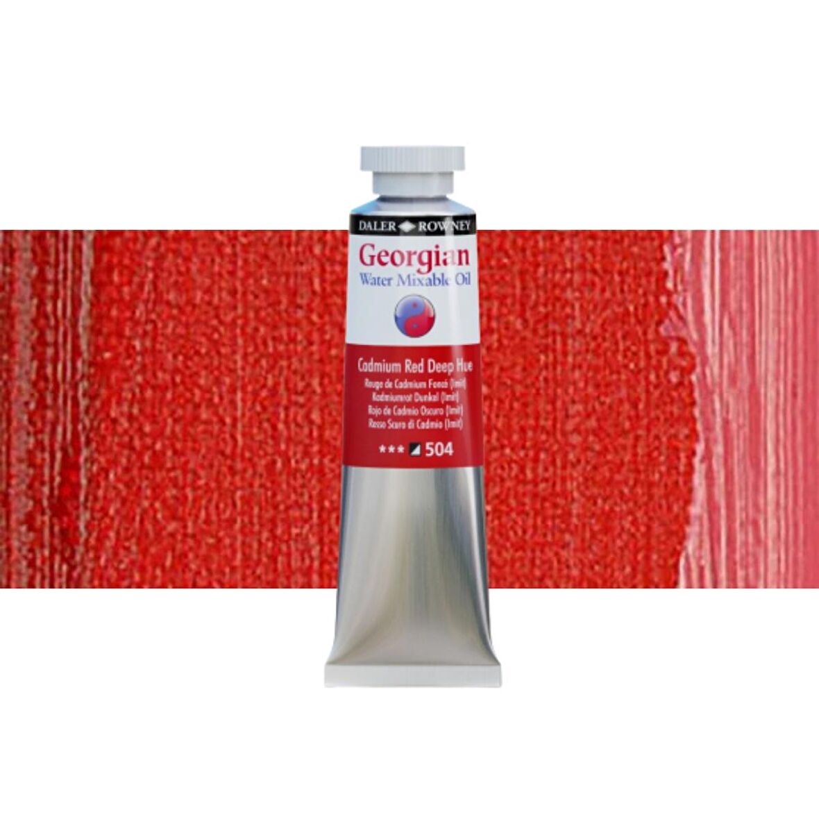 Daler Rowney Georgian Water Mixable Oil Su Bazlı Yağlı Boya 37ml 504 Cadmium Red Deep Hue