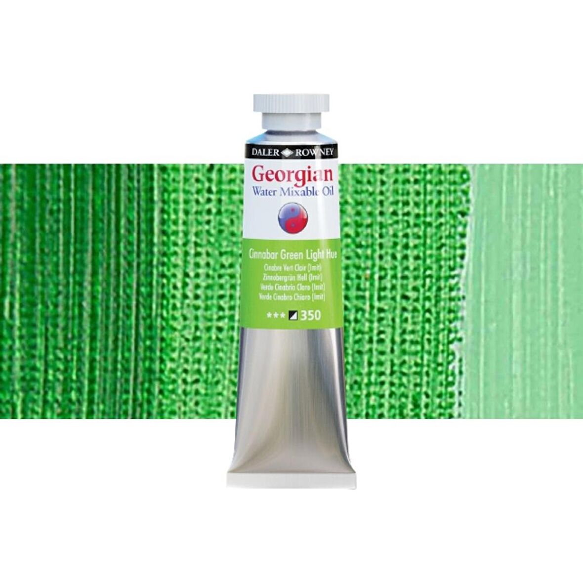 Daler Rowney Georgian Water Mixable Oil Su Bazlı Yağlı Boya 37ml 350 Cinnabar Green Light Hue