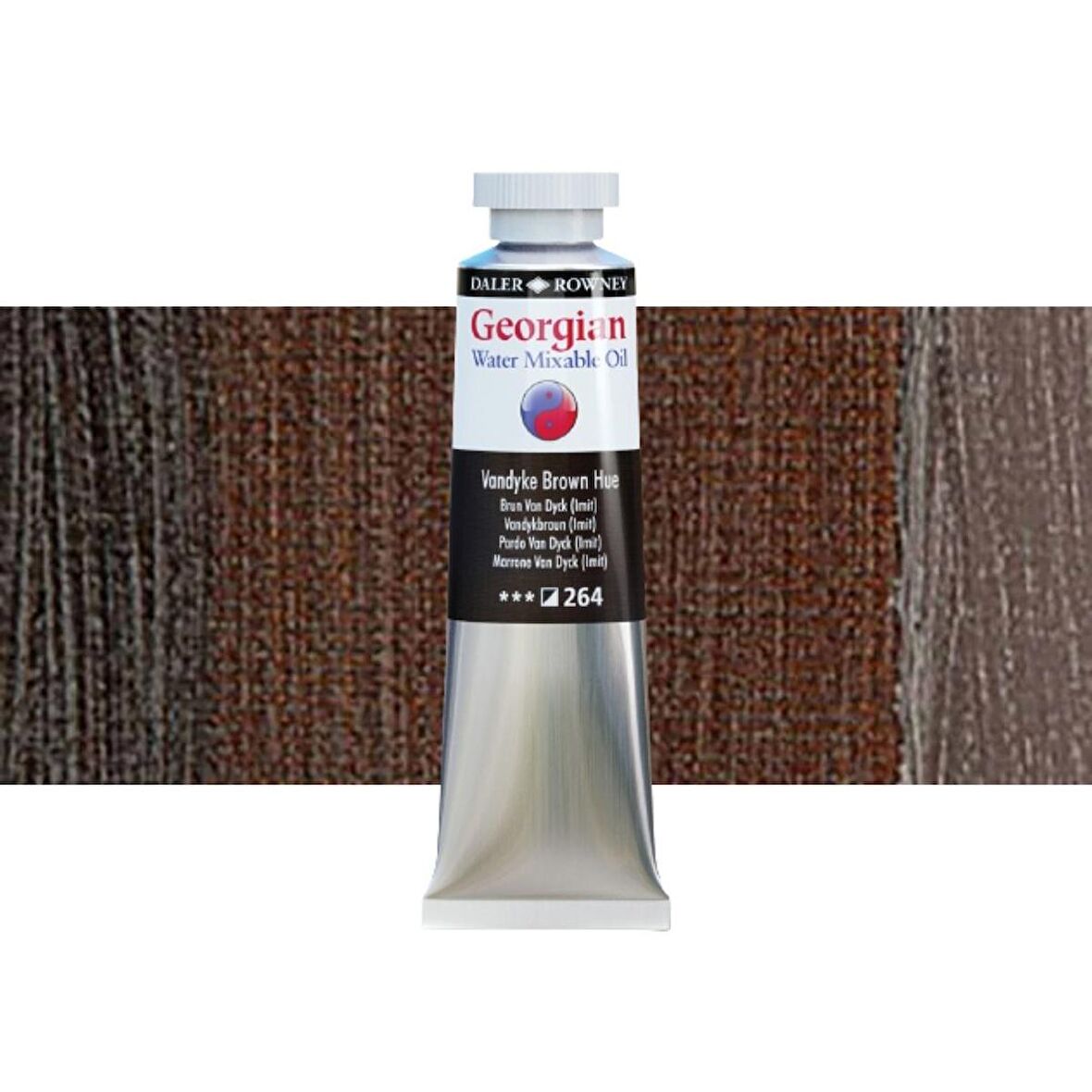 Daler Rowney Georgian Water Mixable Oil Su Bazlı Yağlı Boya 37ml 264 Vandyke Brown Hue