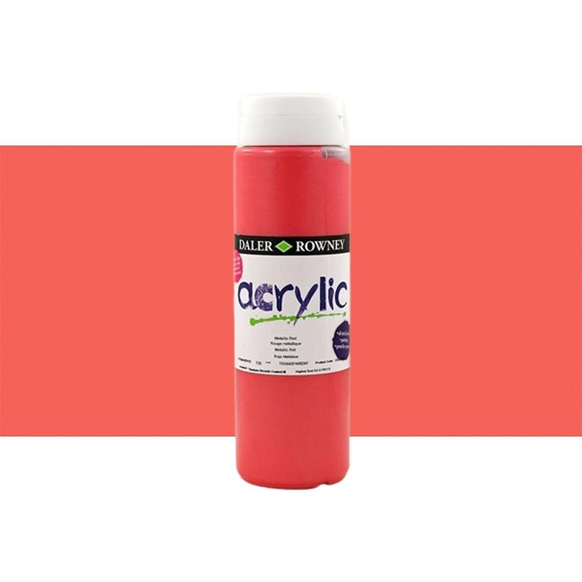 Daler Rowney Graduate Akrilik Boya 500ml N:720 Metallic Red