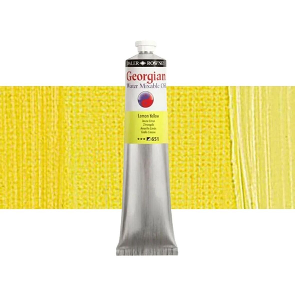 Daler Rowney Georgian Water Mix. Oil Su Bazlı Yağlı Boya 200ml 651 Lemon Yellow