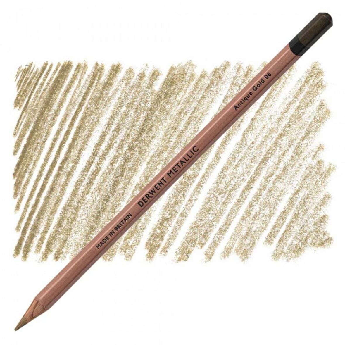 Derwent Metallic Pencil (Metalik Kuru Boya Kalemi) Antique Gold (83)