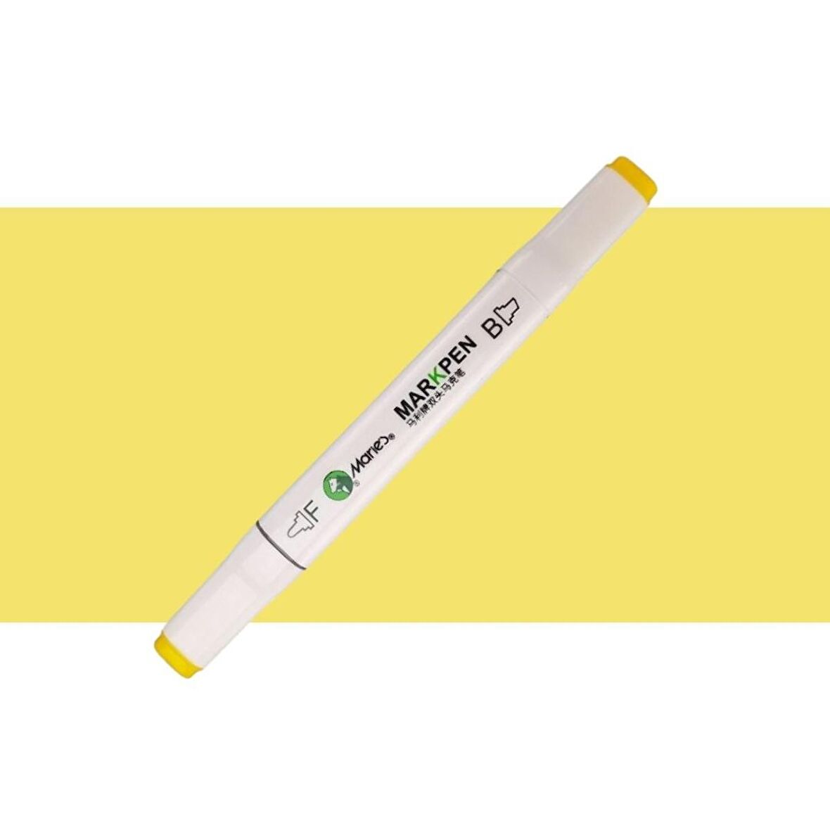 Maries Markpen Çift Taraflı Marker Kalemi Lemon Yellow 35