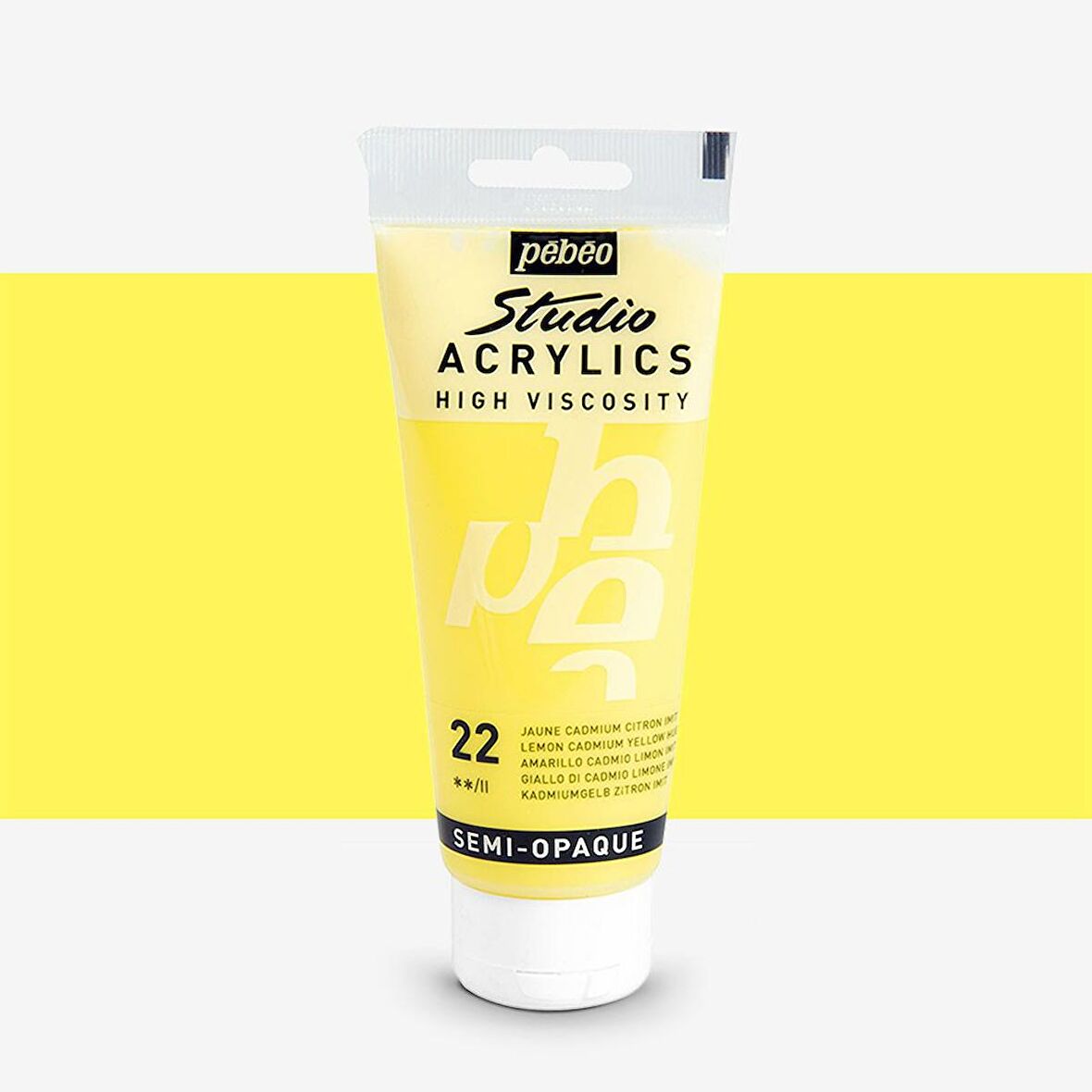 Pebeo Akrilik Boya Studio 100ml Lemon Cadmium Yellow 22