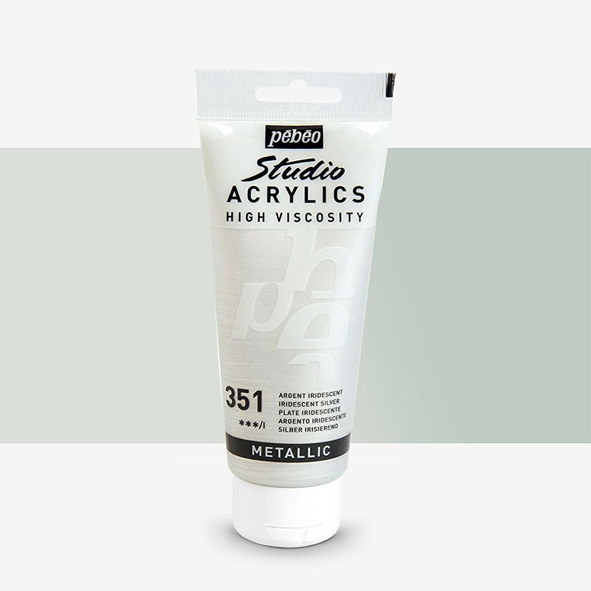 Pebeo Akrilik Boya Studio 100ml Iridescent Silver 351