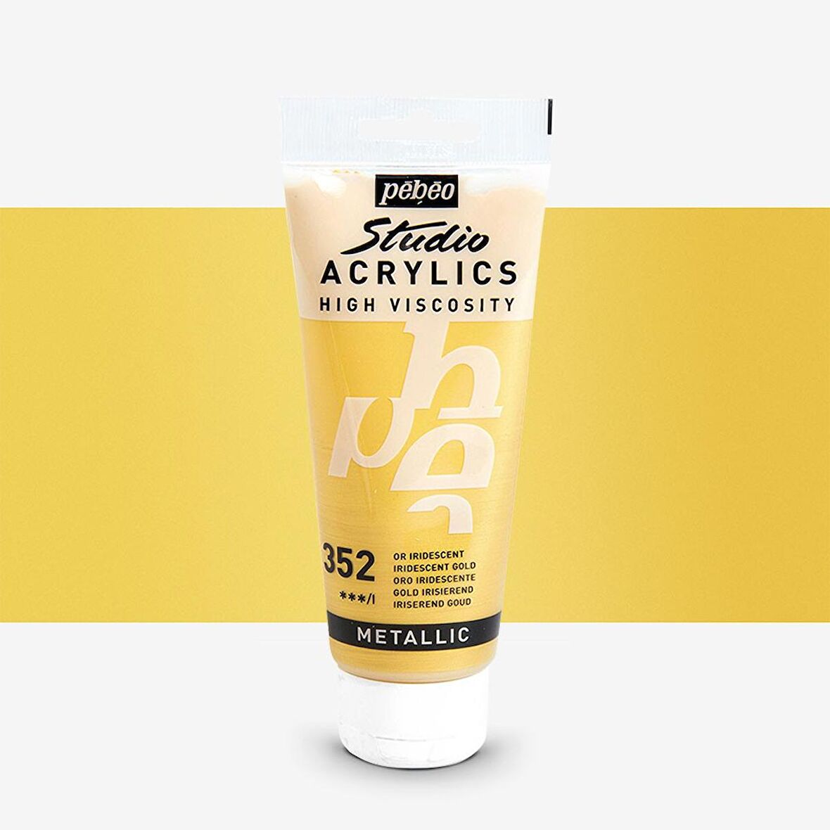 Pebeo Akrilik Boya Studio 100ml Iridescent Precious Gold 350