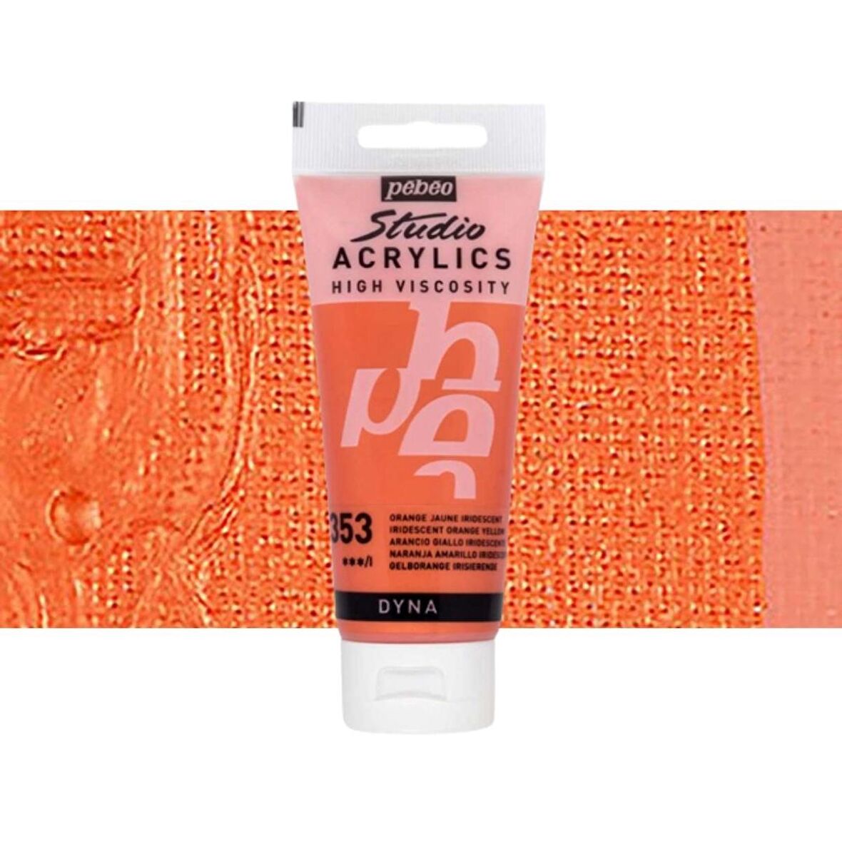 Pebeo Akrilik Boya Studio 100ml Iridescent Orange Yellow (Dyna) 353
