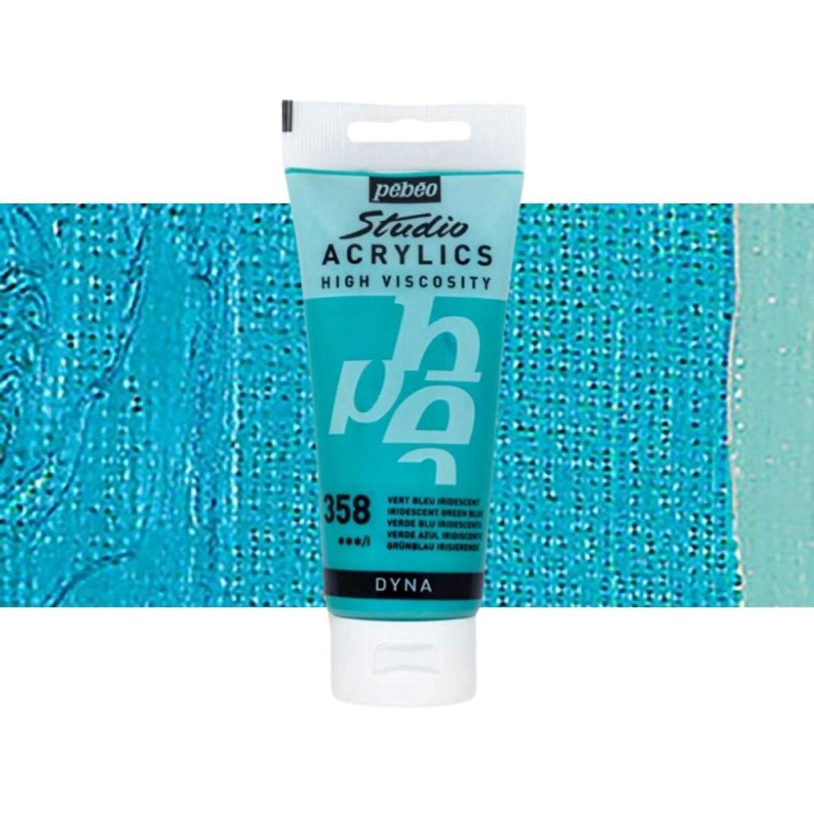 Pebeo Akrilik Boya Studio 100ml Iridescent Green Blue (Dyna) 358