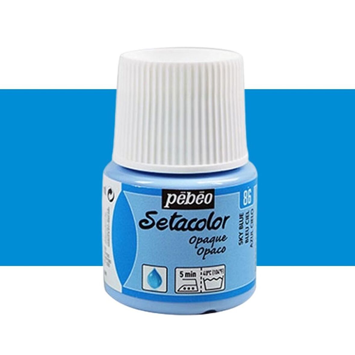 Pebeo Setacolor Opaque Kumaş Boyası (Opak) 45ml Sky Blue 86