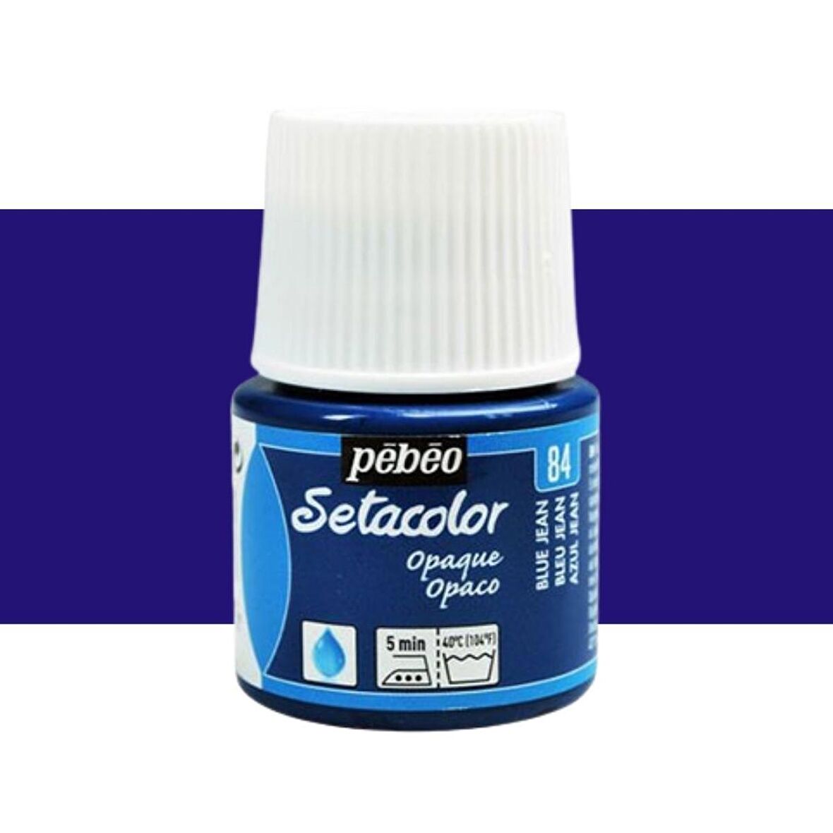 Pebeo Setacolor Opaque Kumaş Boyası (Opak) 45ml Blue Jean 84