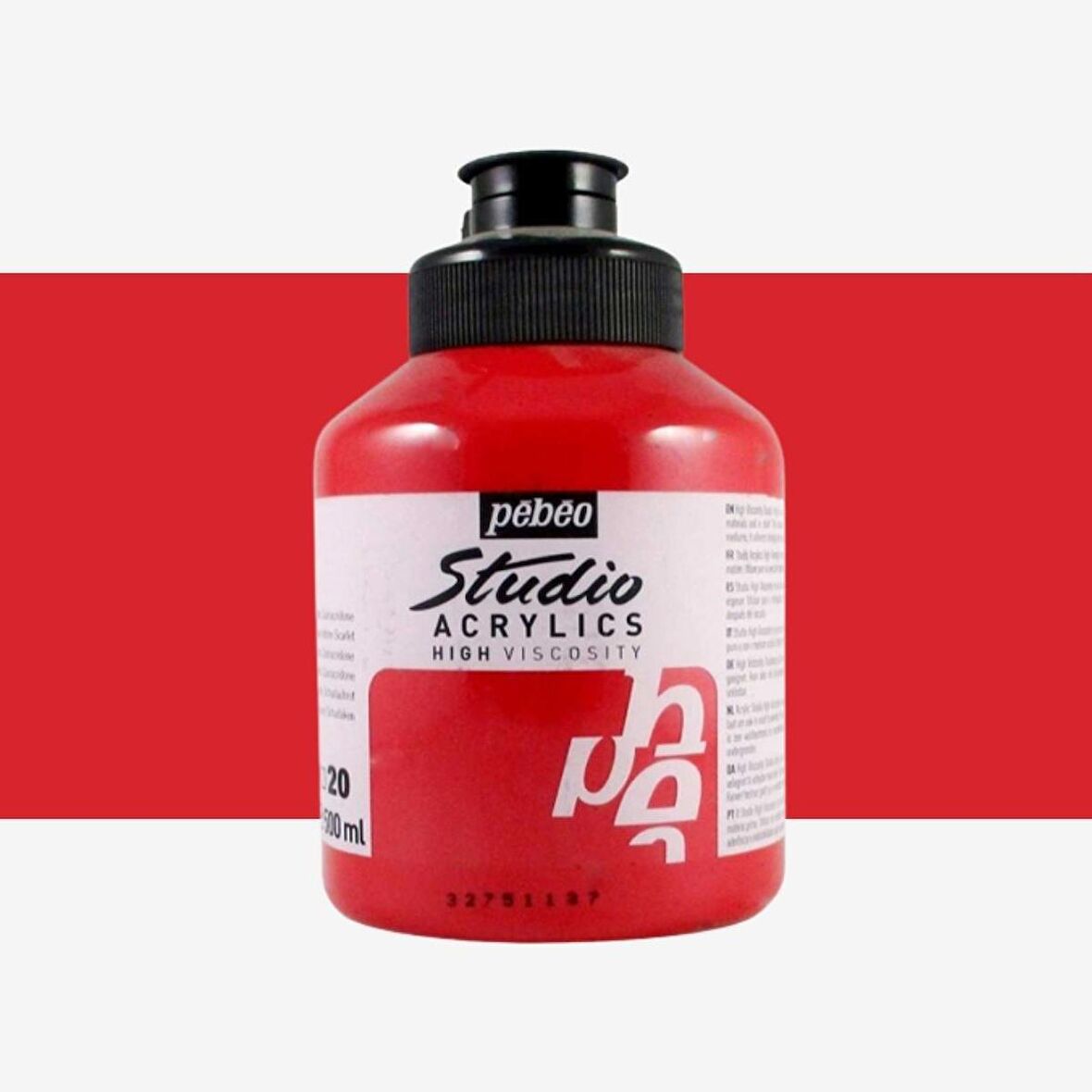 Pebeo Akrilik Boya Studio 500ml Quinacridone Scarlet 20