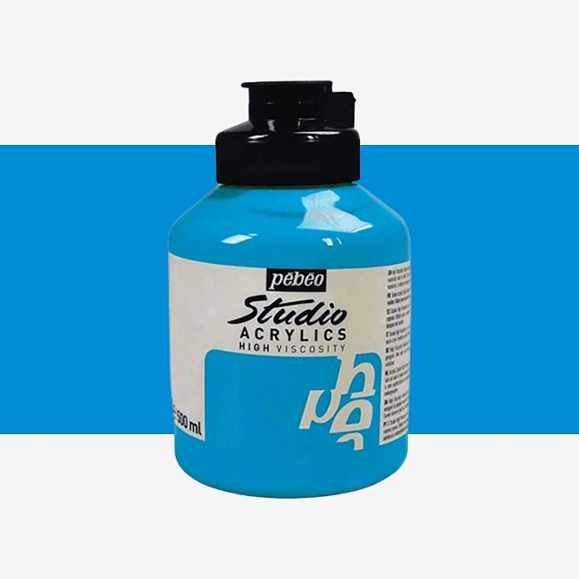 Pebeo Akrilik Boya Studio 500ml Cerulean Blue 28