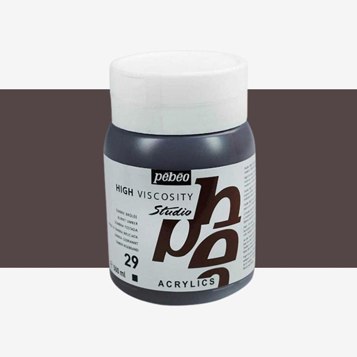 Pebeo Akrilik Boya Studio 500ml Burnt Umber 29