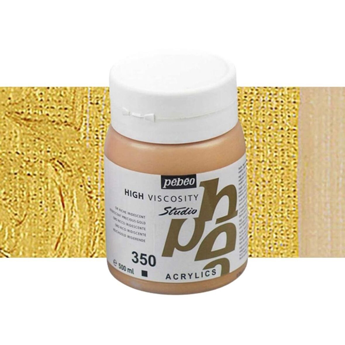 Pebeo Akrilik Boya Studio 500ml Iridescent Precious Gold 350