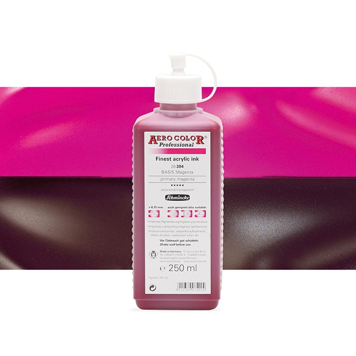Schmincke Aero Color Professional Finest Akrilik ink. 250ml Primary Magenta 304