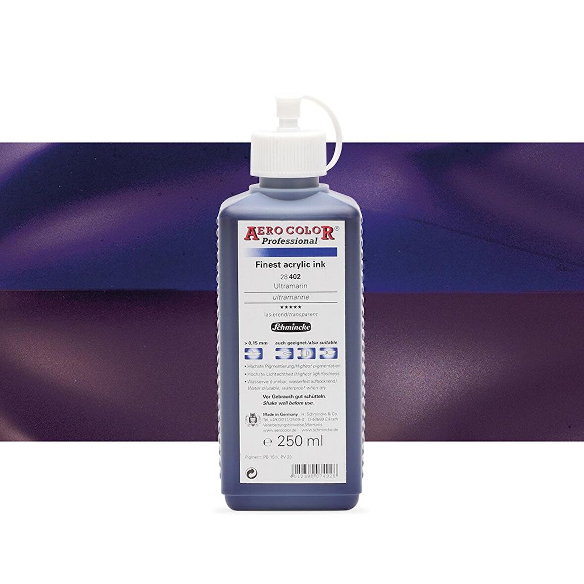 Schmincke Aero Color Professional Finest Akrilik ink. 250ml Ultramarine 402