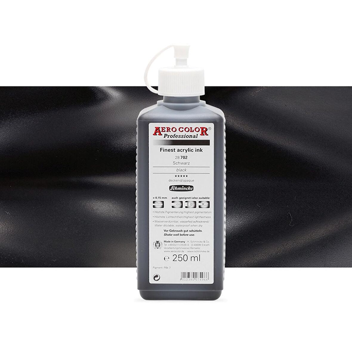 Schmincke Aero Color Professional Finest Akrilik ink. 250ml Black 702