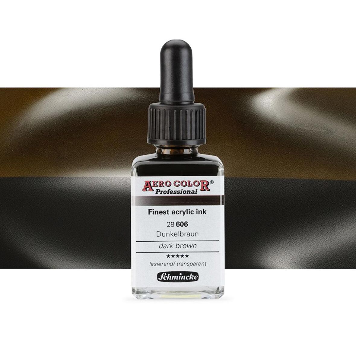 Schmincke Aero Color Professional Finest Akrilik ink. 28ml Dark Brown 606