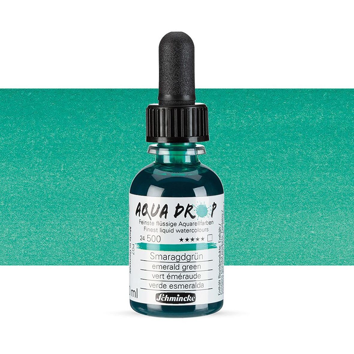 Schmincke Aqua Drop Sıvı Sulu Boya 30ml Emerald Green 500