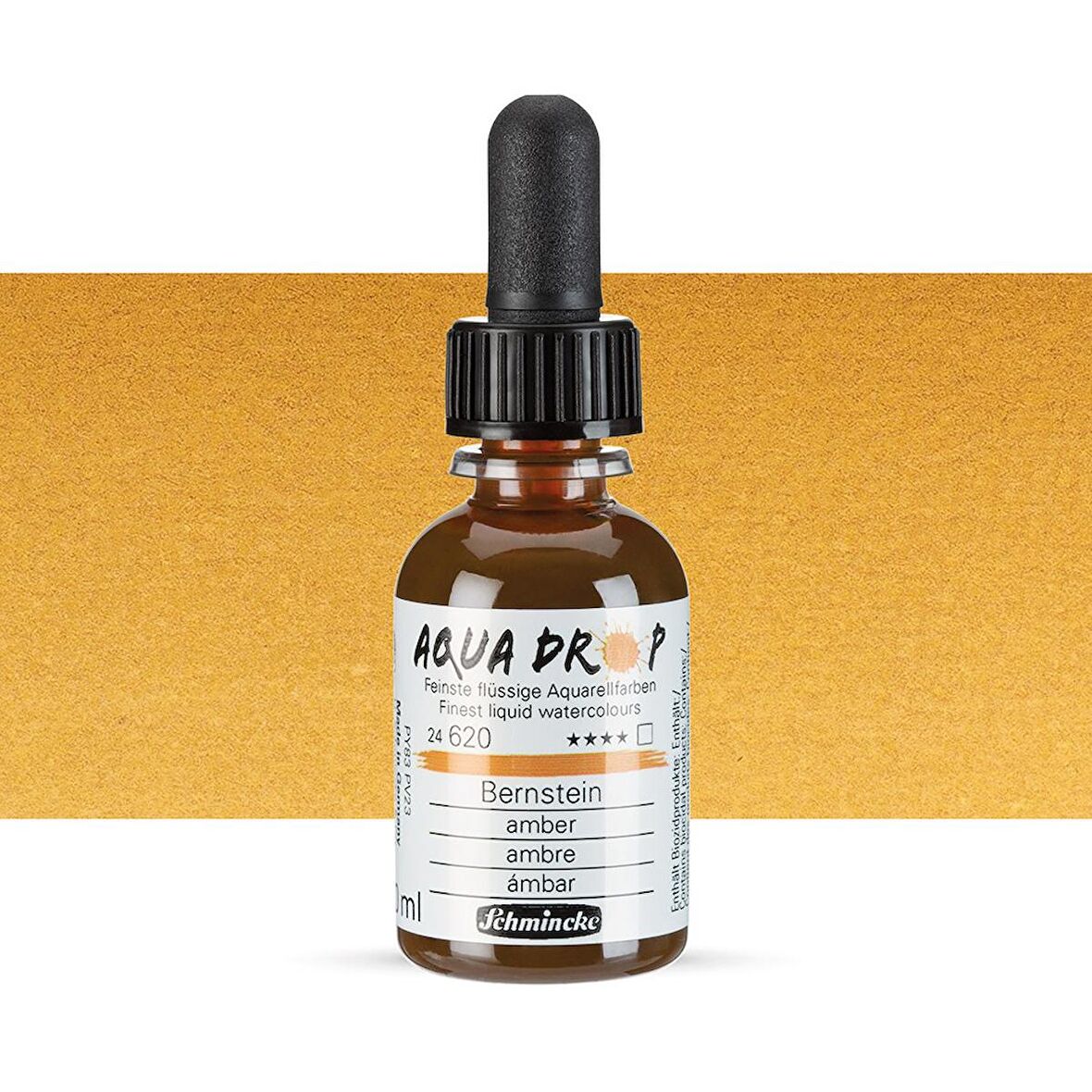 Schmincke Aqua Drop Sıvı Sulu Boya 30ml Amber 620