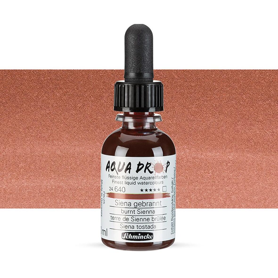 Schmincke Aqua Drop Sıvı Sulu Boya 30ml Burnt Sienna 640