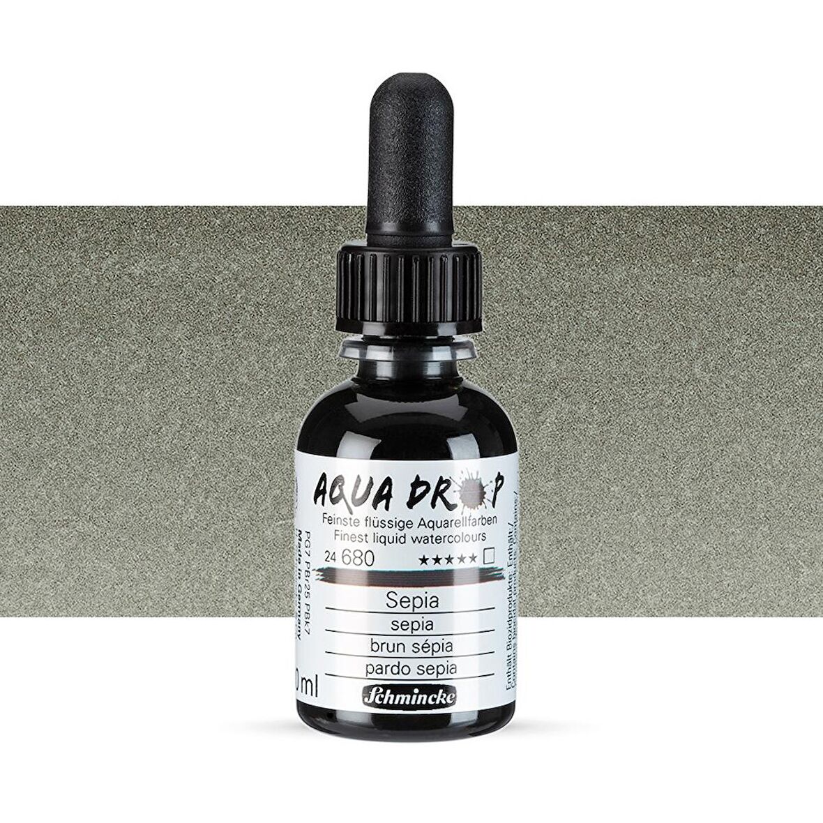 Schmincke Aqua Drop Sıvı Sulu Boya 30ml Sepia 680