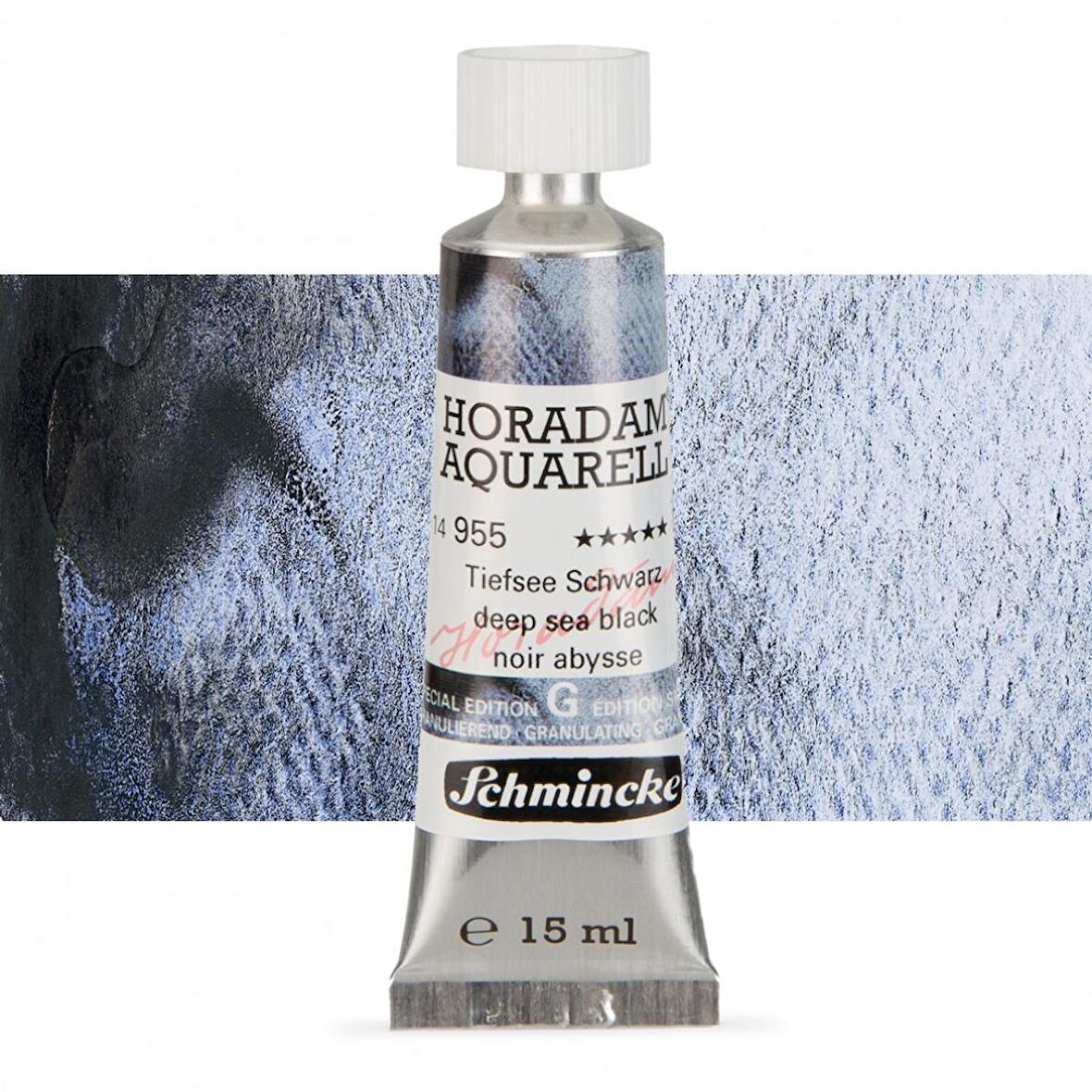 Schmincke Horadam Aquarell Tube 15ml Super Granulation Seri 955 Deep Sea Black