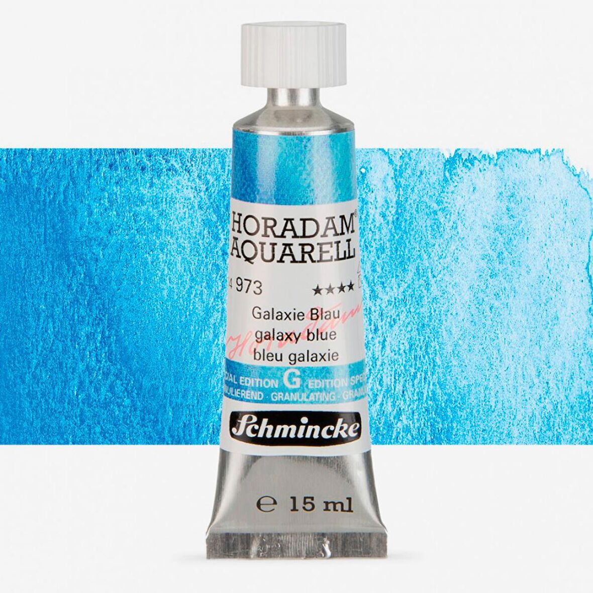 Schmincke Horadam Aquarell Tube 15ml Super Granulation Seri 973 Galaxy Blue