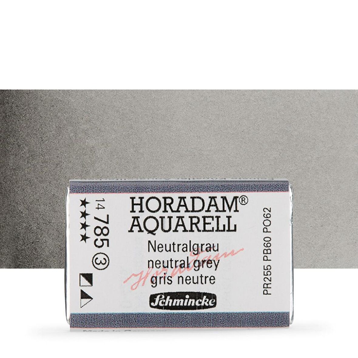Schmincke Horadam Aquarell Tam Tablet Sulu Boya Neutral Grey 785 S.3