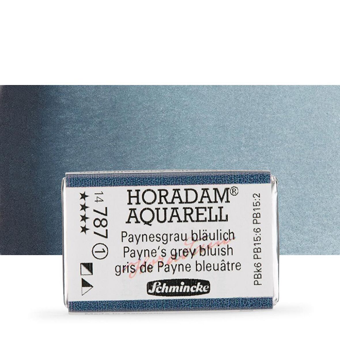 Schmincke Horadam Aquarell Tam Tablet Sulu Boya Payne's Grey Bluish 787 S.1 