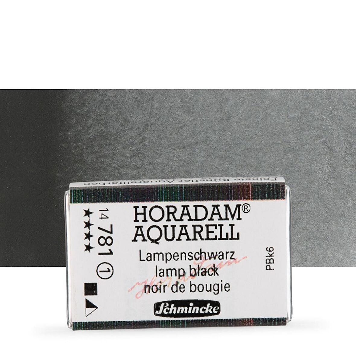 Schmincke Horadam Aquarell Tam Tablet Sulu Boya Lamp Black 781 S.1 
