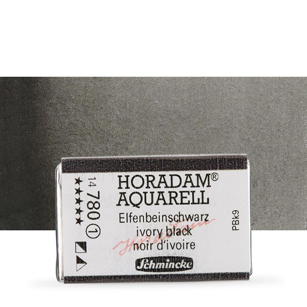 Schmincke Horadam Aquarell Tam Tablet Sulu Boya Ivory Black 780 S.1 