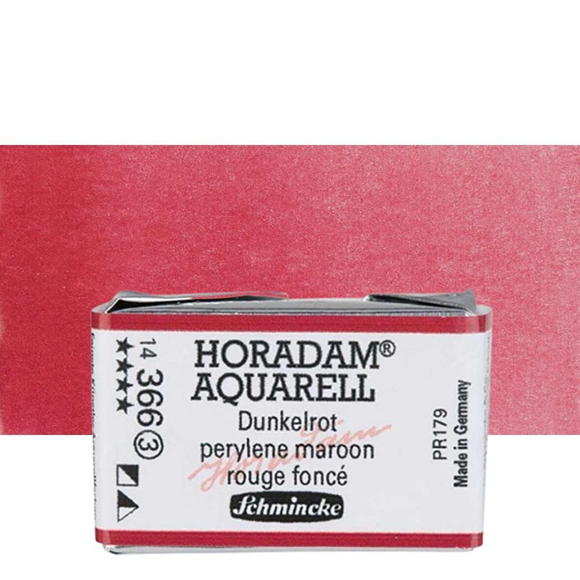 Schmincke Horadam Aquarell Tam Tablet Sulu Boya Deep Red 366 S.3