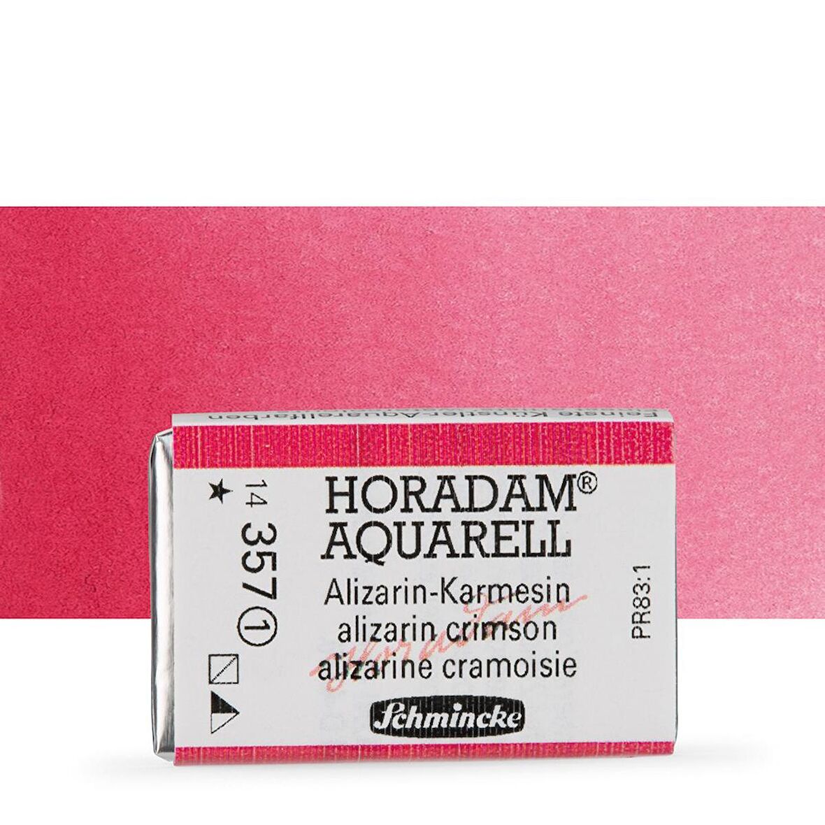 Schmincke Horadam Aquarell Tam Tablet Sulu Boya Alizarin Crimson 357 S.1 
