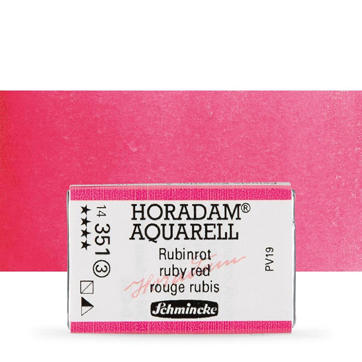 Schmincke Horadam Aquarell Tam Tablet Sulu Boya Ruby Red 351 S.3