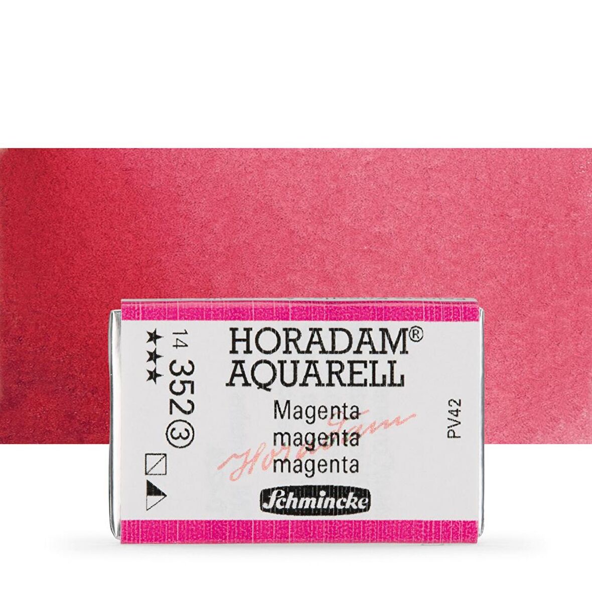 Schmincke Horadam Aquarell Tam Tablet Sulu Boya Magenta 352 S.3