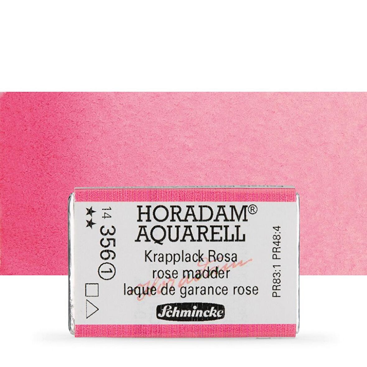 Schmincke Horadam Aquarell Tam Tablet Sulu Boya Rose Madder 356 S.1