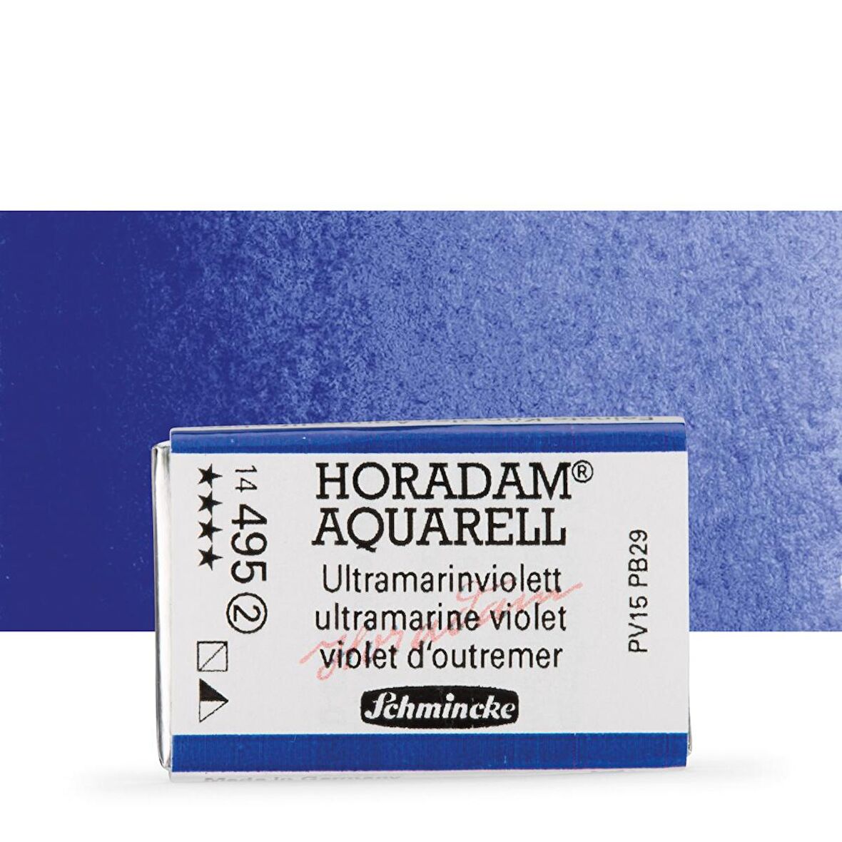 Schmincke Horadam Aquarell Tam Tablet Sulu Boya Ultramarine Violet 495 S.2