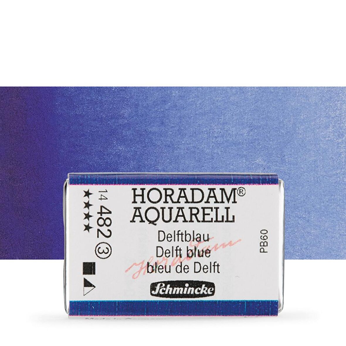 Schmincke Horadam Aquarell Tam Tablet Sulu Boya Delft Blue 482 S.3