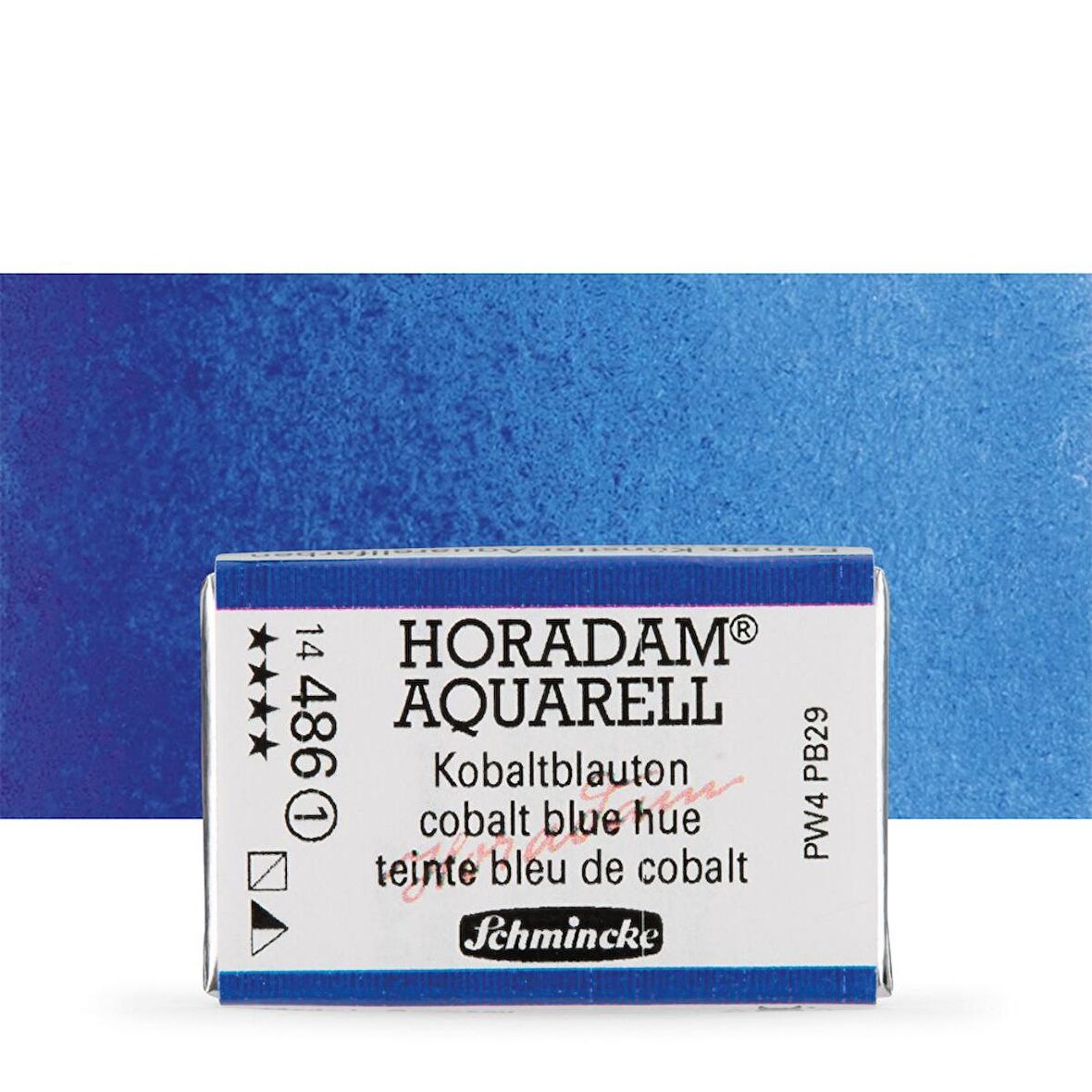 Schmincke Horadam Aquarell Tam Tablet Sulu Boya Cobalt Blue Hue 486 S.1 