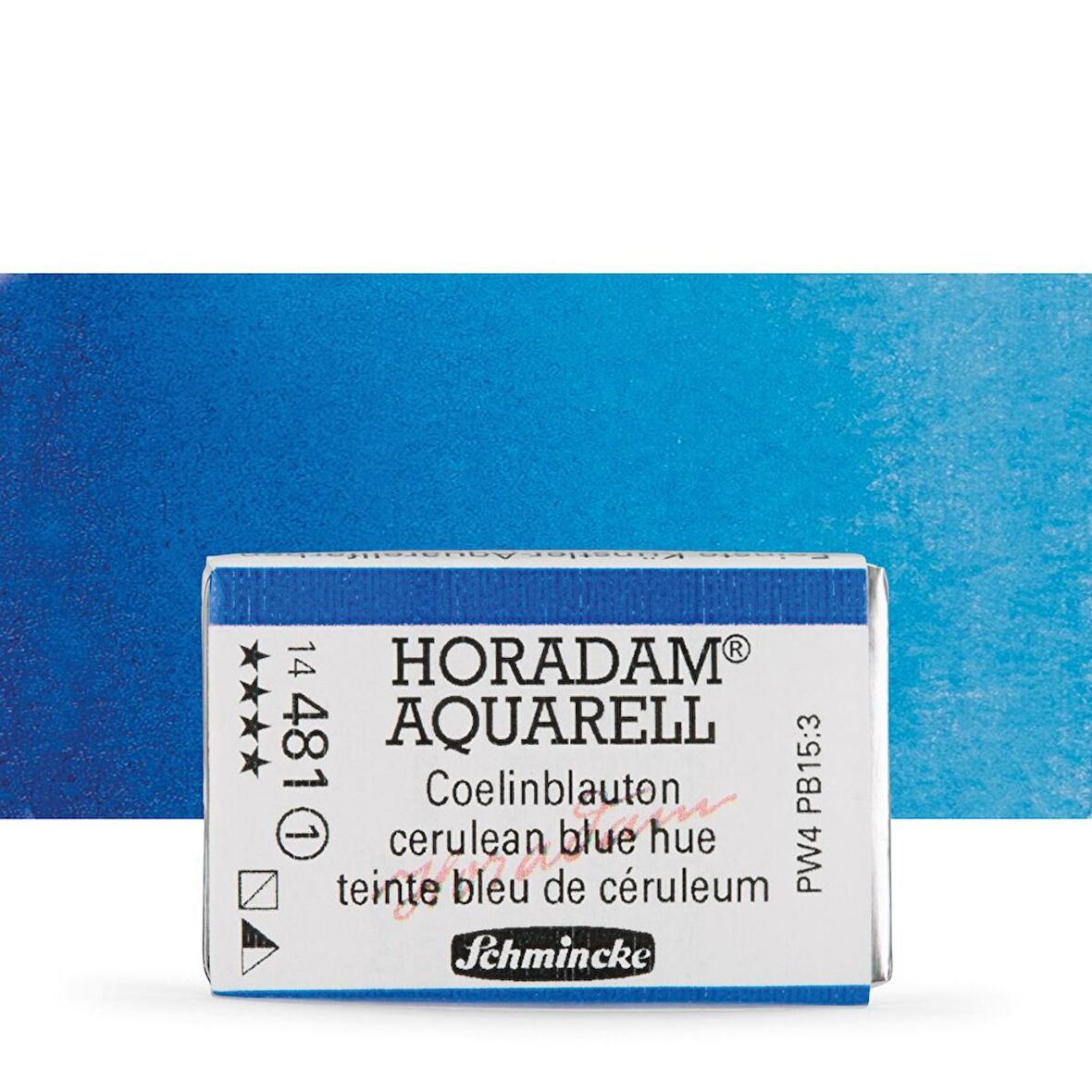 Schmincke Horadam Aquarell Tam Tablet Sulu Boya Cerulean Blue Hue 481 S.1 
