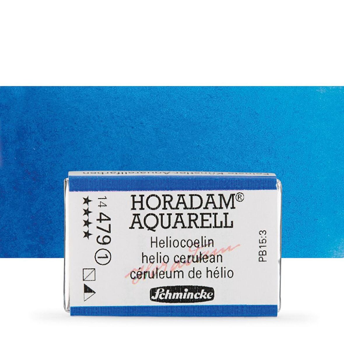 Schmincke Horadam Aquarell Tam Tablet Sulu Boya Helio Cerulean 479 S.1 