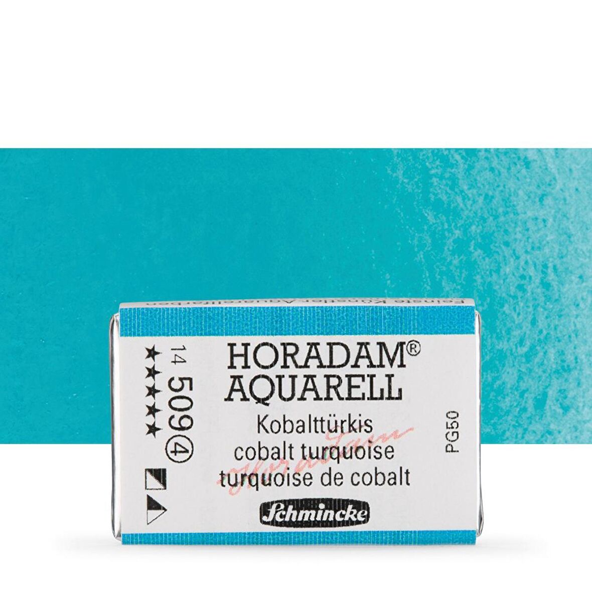 Schmincke Horadam Aquarell Tam Tablet Sulu Boya Cobalt Turquoise 509 S.4