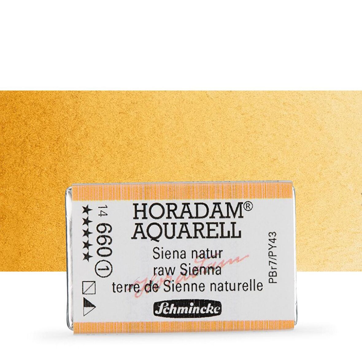 Schmincke Horadam Aquarell Tam Tablet Sulu Boya Raw Sienna 660 S.1